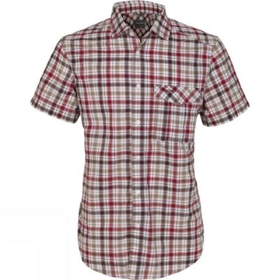 Camisa Craghoppers Avery Short-Sleeved Check Hombre - Rojas - Chile GXF604293